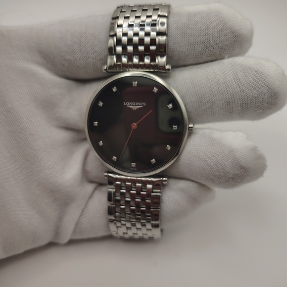 Authentic Longines La grande Classique Genuine Diamond Swiss Mens Quartz Watch - Picture 1 of 14
